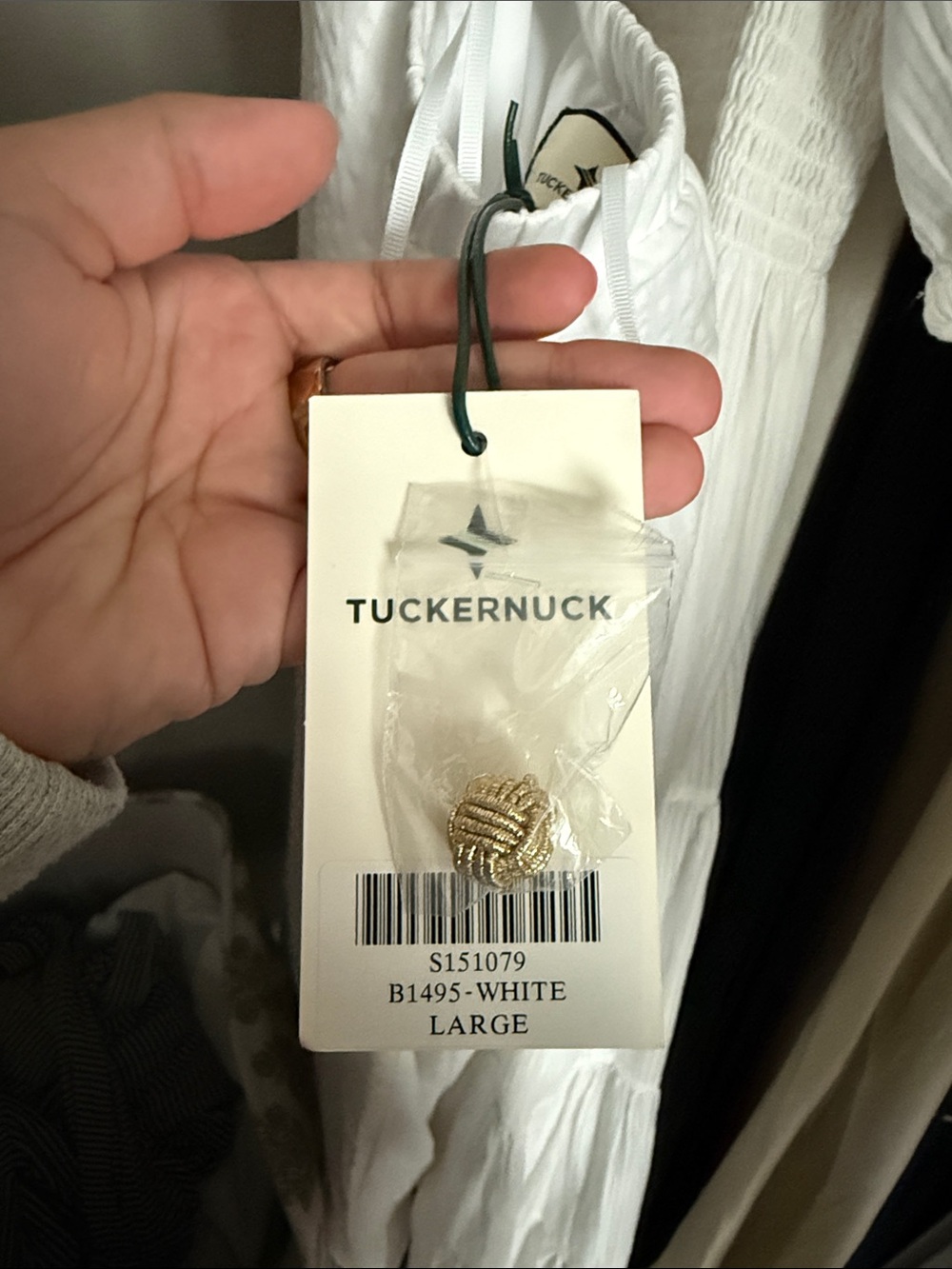 NWT Tuckernuck White Seersucker Jagger Dress - Picture 5 of 6
